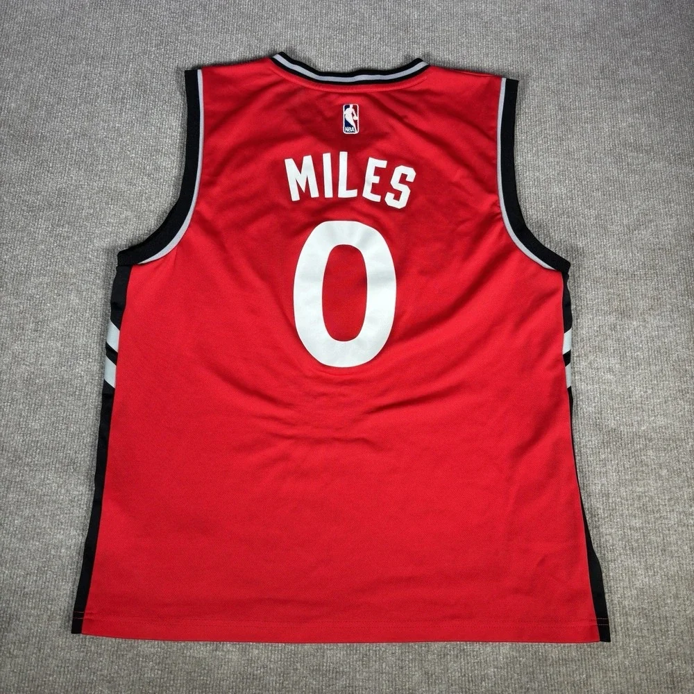 Adidas CJ Miles #0 Toronto Raptors Jersey‎ Mens L Red NBA